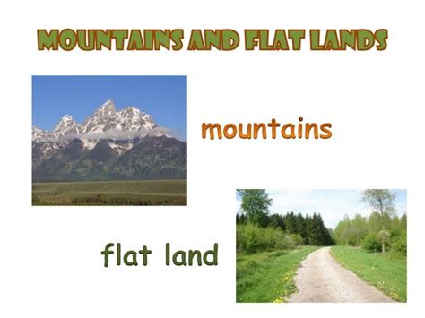 mountains  flat lands pptx geography science