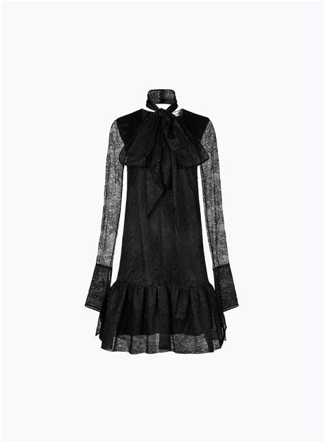 Puff Gathered Sleeves Mini Dress Polka Dots Nina Ricci