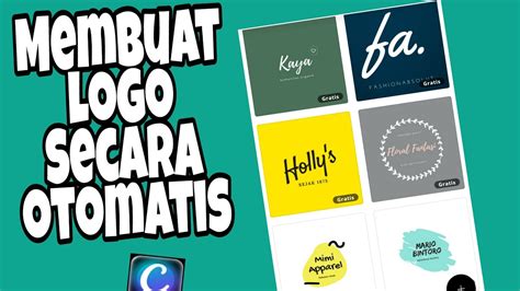 TUTORIAL MEMBUAT LOGO DENGAN OTOMATIS YouTube