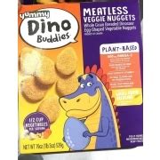 yummy dino buddies meatless veggie nuggets calories nutrition