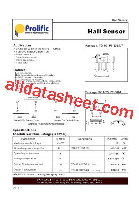 PT-30E6 Datasheet(PDF) - List of Unclassifed Manufacturers