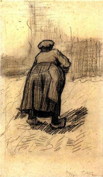 Peasant Woman Lifting Potatoes 1885 Vincent Van Gogh Van Gogh