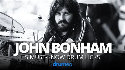 Must Know John Bonham Drum Licks Drum Lesson Youtube