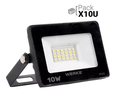 Reflector Proyector Led 10w Exterior Pack X 10 MercadoLibre