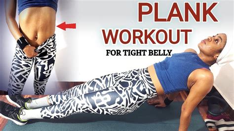 14 MIN PLANK WORKOUT FOR TIGHT BELLY CORE SMALLER WAIST FULL BODY FAT