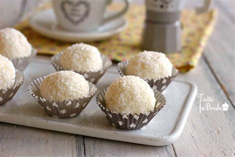 TARTUFINI AL COCCO VELOCI SENZA COTTURA TUTTO FA BRODO Dolci Senza