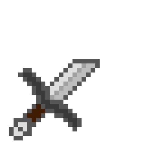 Spada Pixel Art Di Minecraft