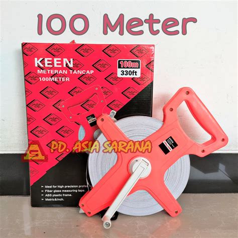 Jual Meteran Tanah Tancap Meter Fiber Keen Meteran Gulung Roll