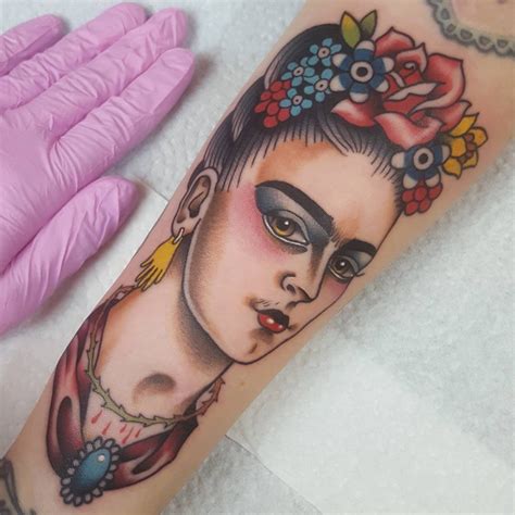 Frida Kahlo Tattoo By Nikko Barber Aka Nikkotattooer NikkoBarber