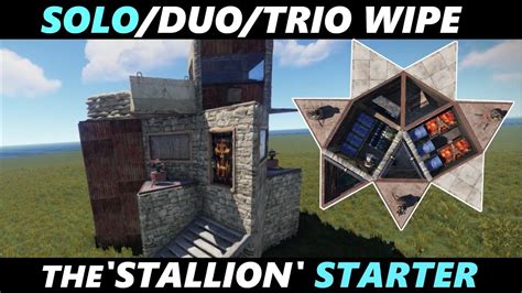 Solo Duo Trio Modular Rust Starter Base Design 20 Rockets To Tc