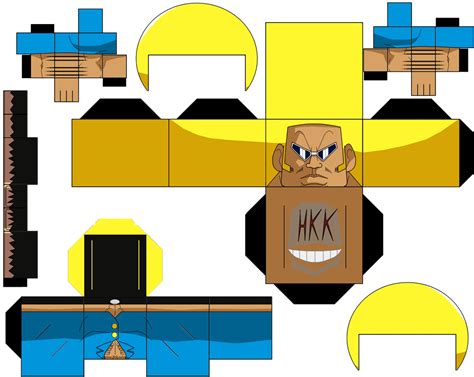 Bobobo Bo Bo Bobo Paper Toy Free Printable Papercraft Templates