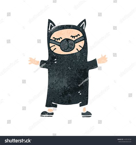 Retro Cartoon Cat Costume Stock Vector (Royalty Free) 147519134