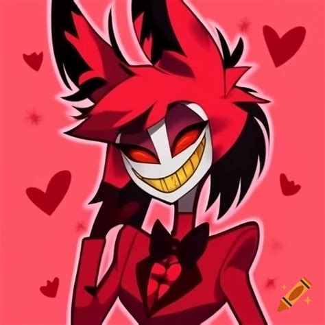 Feminine And Cute Version Of Alastor From Hazbin Hotel In Cartoon Art Style On Craiyon