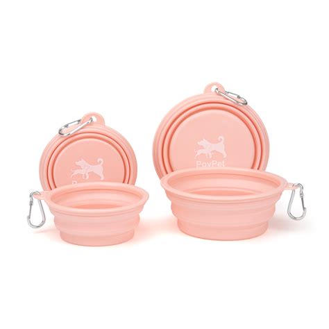 Poypet Collapsible Dog Bowls 12 And 22oz Portable Dogs Cats Pet