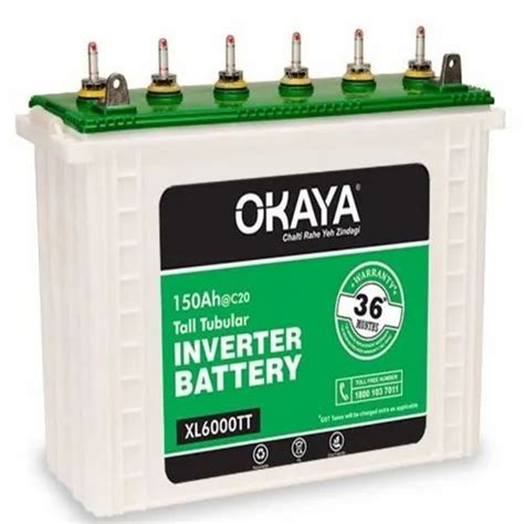 Okaya XL6000TT 150AH Tall Tubular Inverter Battery At Rs 9499 Okaya