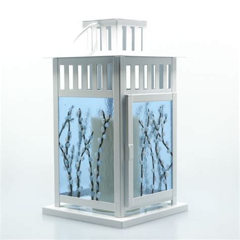 Pussy Willow Lantern Glass By Heather