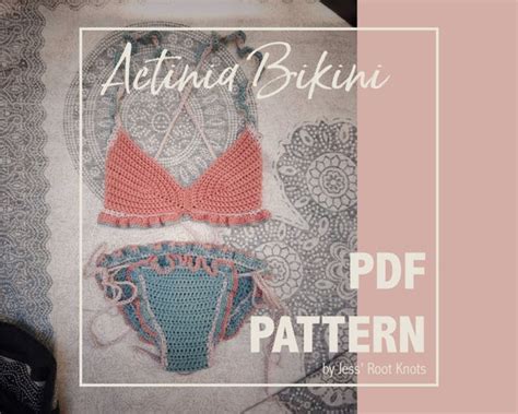 Actinia Bikini Set Crochet Pattern Adjustable Made To Etsy