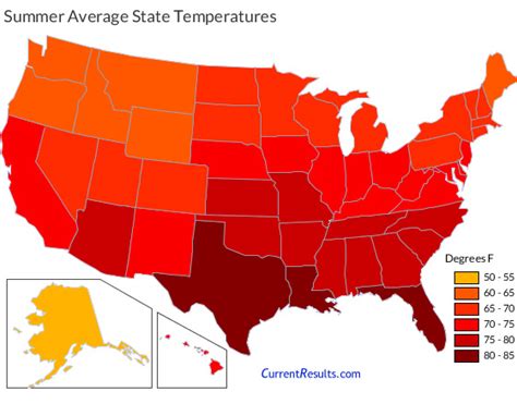 Temperature In Usa Map | Zip Code Map