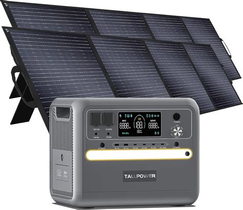 Centrale Elettrica Portatile TALLPOWER V2400 Con 2 Pannello Solare 400W