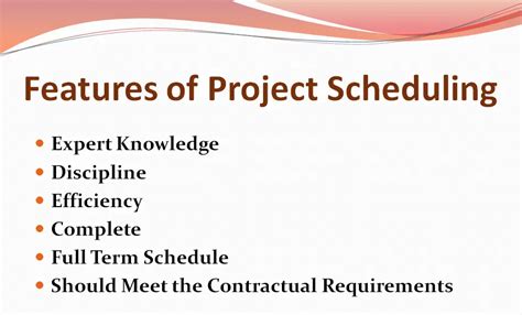 Project Scheduling Meaning Features Types Advantages