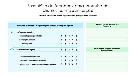 Os Principais Modelos De Formul Rio De Feedback Amostras E Exemplos