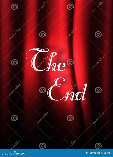 Scene Cinema The End Background Movie Ending Screen Backgroundvector