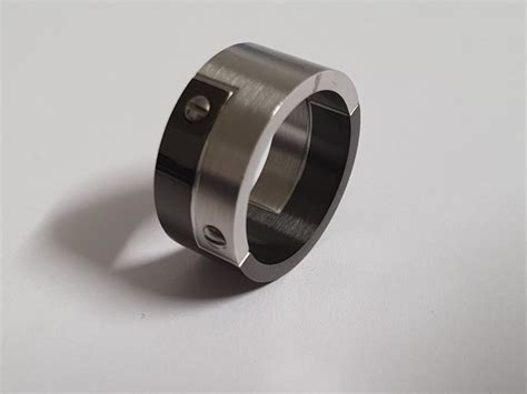 Herren Ring Silbrig Schwarz Gr US 7 Kaufen Auf Ricardo