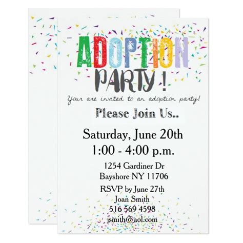 Adoption Cake Adoption Shower Adoption Party Invites Party