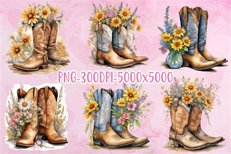 Cowboy Boots Clipart Graphic by SR Design · Creative Fabrica