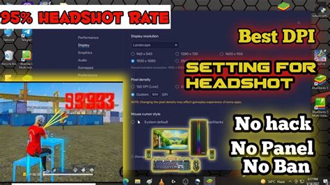 Dpi Settings Free Fire For Pc Best Dpi For Emulator Free Fire Pc