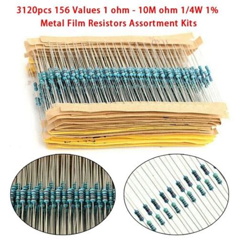 Bequemes 3120 teiliges Widerstand Sortiment Kit für Elektronik