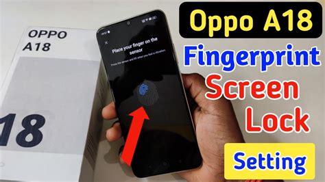 Oppo A18 Fingerprint Screen Lock Fingerprint Lock Setting In Oppo A18