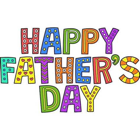 Premium Vector | Happy Fathers Day Cartoon Colored Clipart