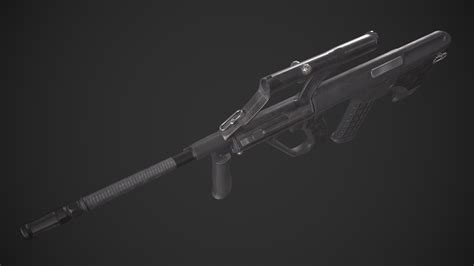 Steyr Aug Rifle 3D Model By Yn Delmund