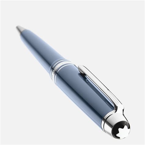 Montblanc Meisterstück Glacier Midsize Ballpoint Pen Platinum Trim