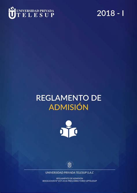 PDF REGLAMENTO DE ADMISIÓN utelesup edu pe Articulo 18º Para ser