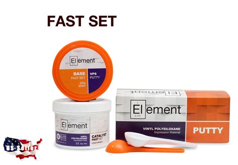 Element Putty Fast Set Vps Pvs Dental Impression Ml Base Catalyst