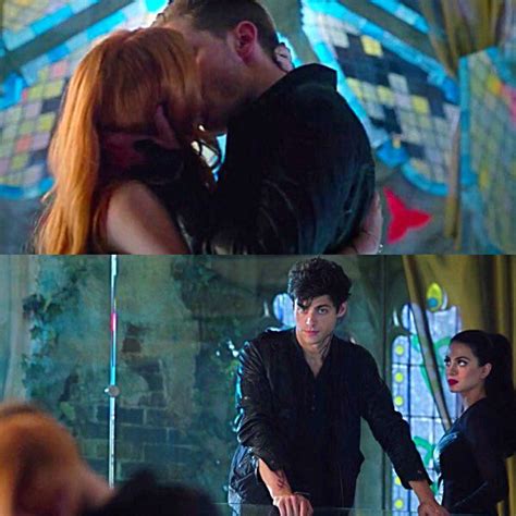 First Kiss • Alec and Izzy with Clary and Jace | Shadowhunters TV Show ...