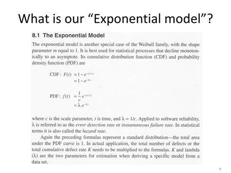 Ppt Exponential Distribution And Reliability Growth Models Powerpoint