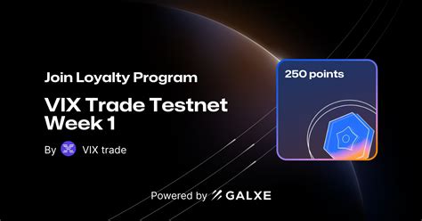 VIX Trade Testnet Week 1 By VIX Trade Galxe Quest