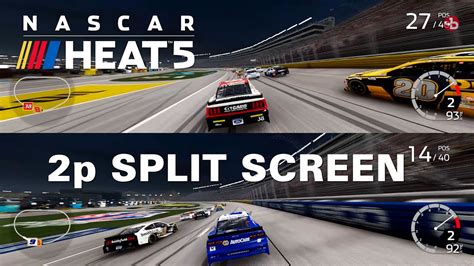 NASCAR HEAT 5 2 PLAYER SPLIT SCREEN PC GAMEPLAY 1440p 60fps YouTube