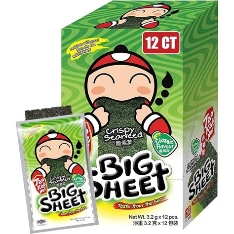 Jual Tao Kae Noi Crispy Seaweed Big Sheet 1 Box Isi 12pcs X 3 2g