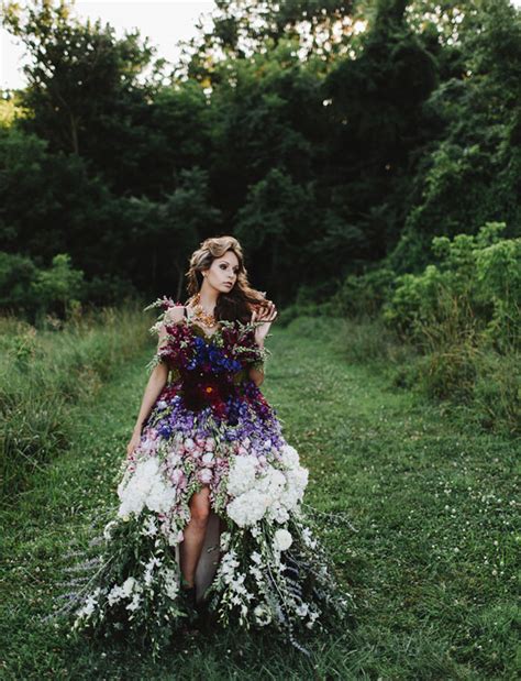 A Dress Made Of Flowers Green Wedding Shoes Weddings Fashion