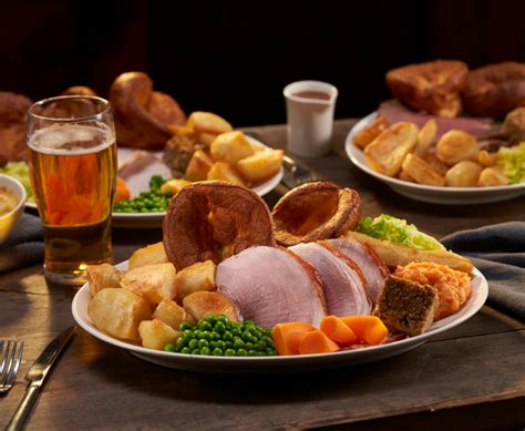 Sunday Roast At Table Table