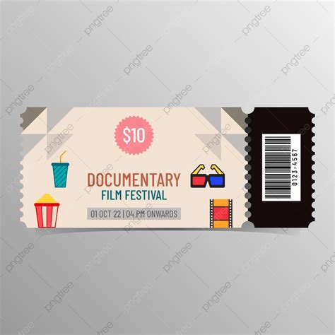 Documentary Film Festival Ticket Template Download on Pngtree