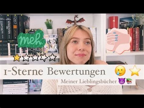 1 Sterne Bewertungen meiner Lieblingsbücher YouTube