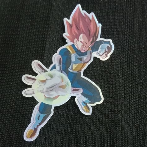 Jual Stiker Hologram Anime Komik Manga Dragon Ball Vegeta Bejita Ukuran