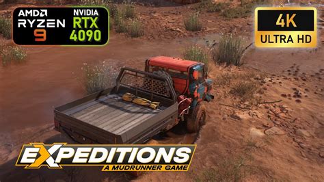 Expeditions A MudRunner Game 4K Ultra Settings RTX 4090 R9