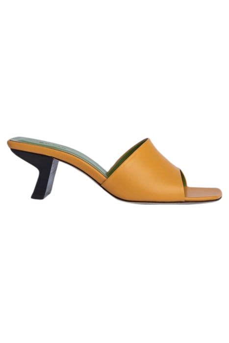 LILY NUDE ORANGE LEATHER Online Outlet Otrium
