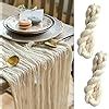 Amazon Your Magic Moment Ivory Cheesecloth Table Runner Set Of 2